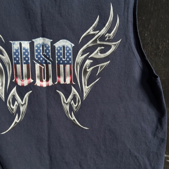 Vintage ‘USA’ Muscle Tee - Picture 5 of 11